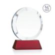 Gibralter Award on Newhaven Base - Red | https://www.bestnamebadges.com