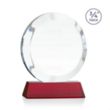 Gibralter Award on Newhaven Base - Red | https://www.bestnamebadges.com