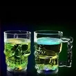 14 Oz. Flashing LED Lighted Skull Cup Halloween Party Mug  | https://www.bestnamebadges.com