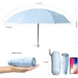 Mini Windproof Sun & Rain Pocket Umbrella With Case | https://www.bestnamebadges.com