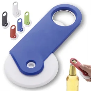 Pizza Cutter Idler Wheel With Stainless Steel Bottle Opener