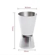 Stainless Steel Jigger Wine Measuring Cup | https://www.bestnamebadges.com