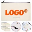 Canvas Diy Zipper Craft Stationery Makeup Storage Bag | https://www.bestnamebadges.com