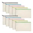 Canvas Diy Zipper Craft Stationery Makeup Storage Bag | https://www.bestnamebadges.com