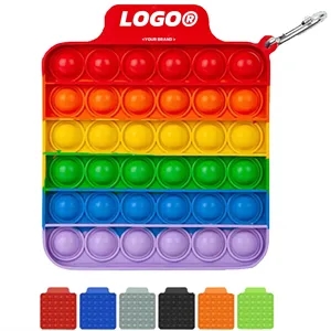 Push Pop Silicone Bubble Stress Relief Toys Squishy Washable