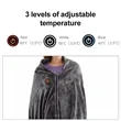 Rechargeable Ribbed Flannel Heated Blanket Electric Throw | https://www.bestnamebadges.com