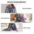 Rechargeable Ribbed Flannel Heated Blanket Electric Throw | https://www.bestnamebadges.com