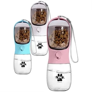 10 oz. Pet Water Bottle with Food Container | https://www.bestnamebadges.com