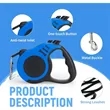 Retractable Dog Leash Auto Tractor Tape | https://www.bestnamebadges.com