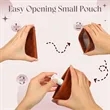 Leather Squeeze Coin Purse Pouch Change Holder | https://www.bestnamebadges.com