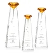 Alicia Gemstone Award - Optical/Amber | https://www.bestnamebadges.com
