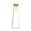 Alicia Gemstone Award - Optical/Amber | https://www.bestnamebadges.com