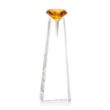 Alicia Gemstone Award - Optical/Amber | https://www.bestnamebadges.com