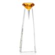 Alicia Gemstone Award - Optical/Amber | https://www.bestnamebadges.com