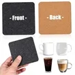 Customizable Cork Coasters Square | https://www.bestnamebadges.com
