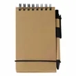 Pocket Kraft Paper Spiral Notebook with Pen Kit | https://www.bestnamebadges.com