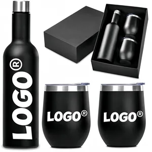 Set Double Wall Insulated Travel Thermos Mugs Gift