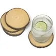 Customizable Round Tree Coasters | https://www.bestnamebadges.com
