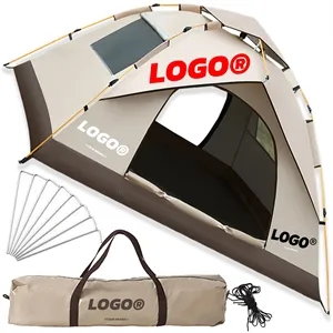 Silver Coated Thickened Sunproof Folding Automatic Tent