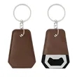 Bottle Opener With Key Chain Leather | https://www.bestnamebadges.com