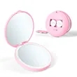 LED rechargeable light round mirror Compact | https://www.bestnamebadges.com