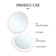 LED rechargeable light round mirror Compact | https://www.bestnamebadges.com