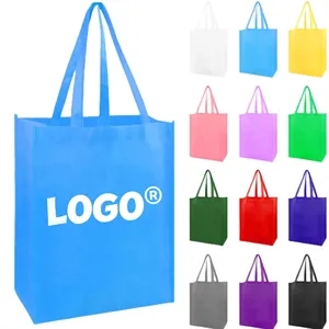 Non-Woven Shopper Tote Bag Large Reusable Gift Foldable 