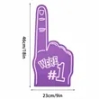 Eva Palm Cheering Foam Finger Sleeves | https://www.bestnamebadges.com