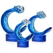 Oceana Award on Paragon Base - Blue | https://www.bestnamebadges.com