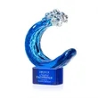 Oceana Award on Paragon Base - Blue | https://www.bestnamebadges.com