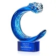 Oceana Award on Paragon Base - Blue | https://www.bestnamebadges.com