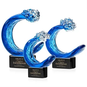 Oceana Award on Paragon Base - Black | https://www.bestnamebadges.com