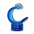 Oceana Award on Marvel Base - Blue | https://www.bestnamebadges.com