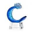Oceana Award on Robson Base - Clear | https://www.bestnamebadges.com