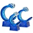 Oceana Award on Robson Base - Blue | https://www.bestnamebadges.com