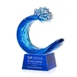 Oceana Award on Robson Base - Blue | https://www.bestnamebadges.com