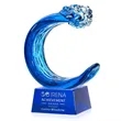 Oceana Award on Robson Base - Blue | https://www.bestnamebadges.com