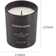 Aromatherapy Candle With Gift Box Scented Soy Amber Glass | https://www.bestnamebadges.com