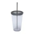 16OZ Classic Transparent Insulated Double Wall Tumbler Cup | https://www.bestnamebadges.com