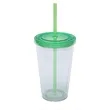 16OZ Classic Transparent Insulated Double Wall Tumbler Cup | https://www.bestnamebadges.com