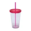 16OZ Classic Transparent Insulated Double Wall Tumbler Cup | https://www.bestnamebadges.com