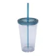 16OZ Classic Transparent Insulated Double Wall Tumbler Cup | https://www.bestnamebadges.com