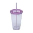 16OZ Classic Transparent Insulated Double Wall Tumbler Cup | https://www.bestnamebadges.com