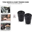 Car Trash Can with Lid Full Print | https://www.bestnamebadges.com