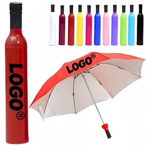 All Weather Wine Bottle Shaped Umbrella