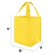 Non-Woven Reusable Gusset Tote Bag USA Decorated (13x10x15) | https://www.bestnamebadges.com