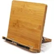 Portable Adjustable Foldable Bookstand Bamboo Book Holder | https://www.bestnamebadges.com