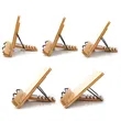 Portable Adjustable Foldable Bookstand Bamboo Book Holder | https://www.bestnamebadges.com
