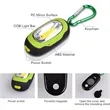 Portable Mini COB Keychain Light Flashlight with Carabiner | https://www.bestnamebadges.com