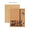 Eco Friendly Cork Gift Soft Wood Notebook Set with Pen | https://www.bestnamebadges.com